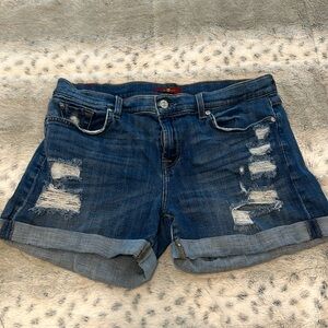 7 for all man kind denim short